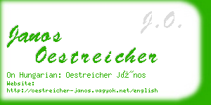 janos oestreicher business card